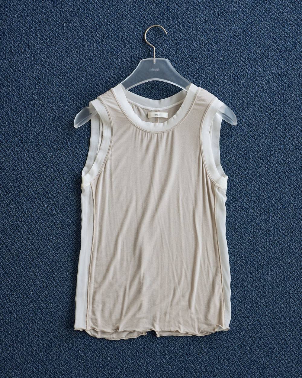 【anuke 2026 PRE FALL COLLECTION】Bicolor Tank Top - Champdelarose