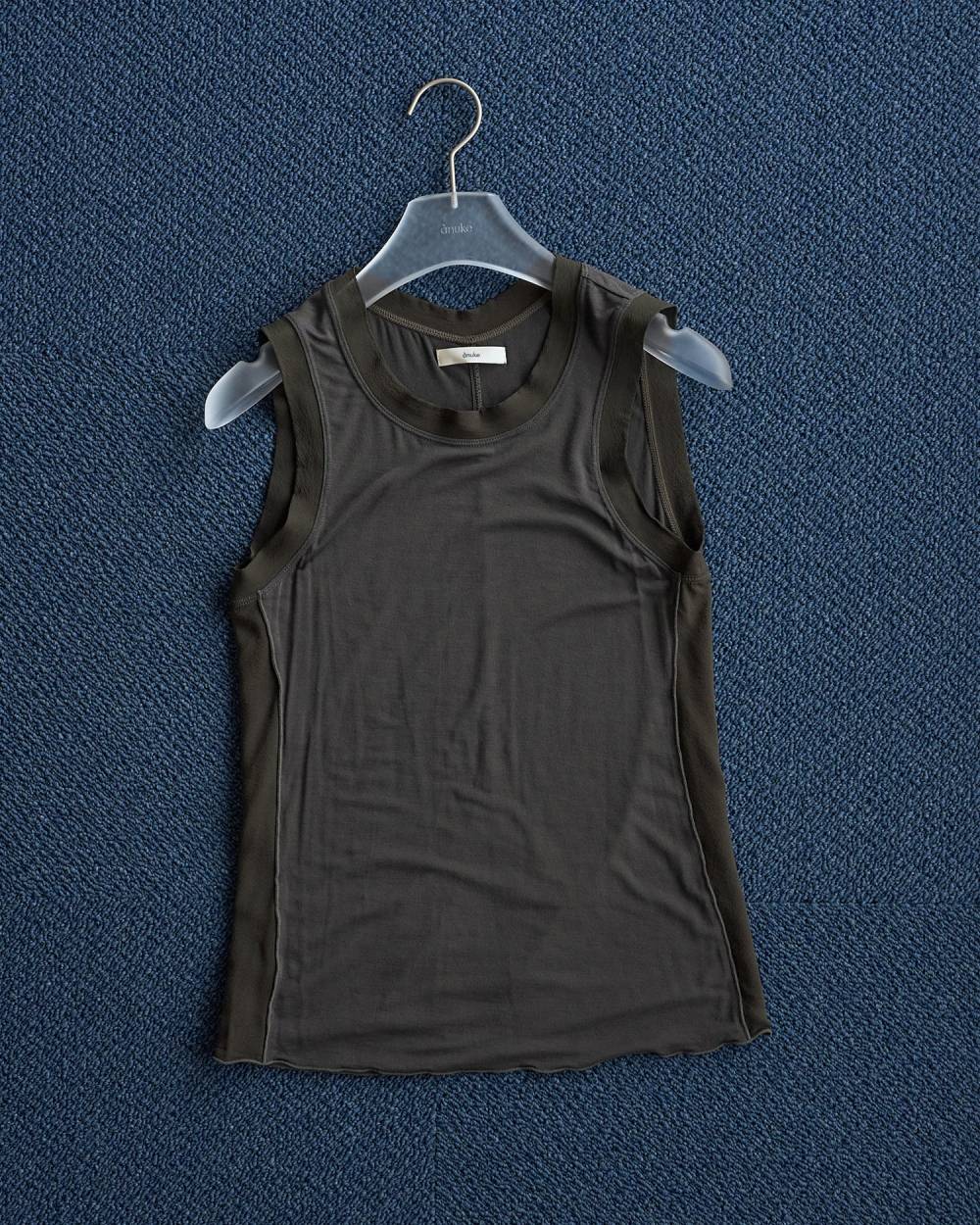 【anuke 2026 PRE FALL COLLECTION】Bicolor Tank Top - Champdelarose