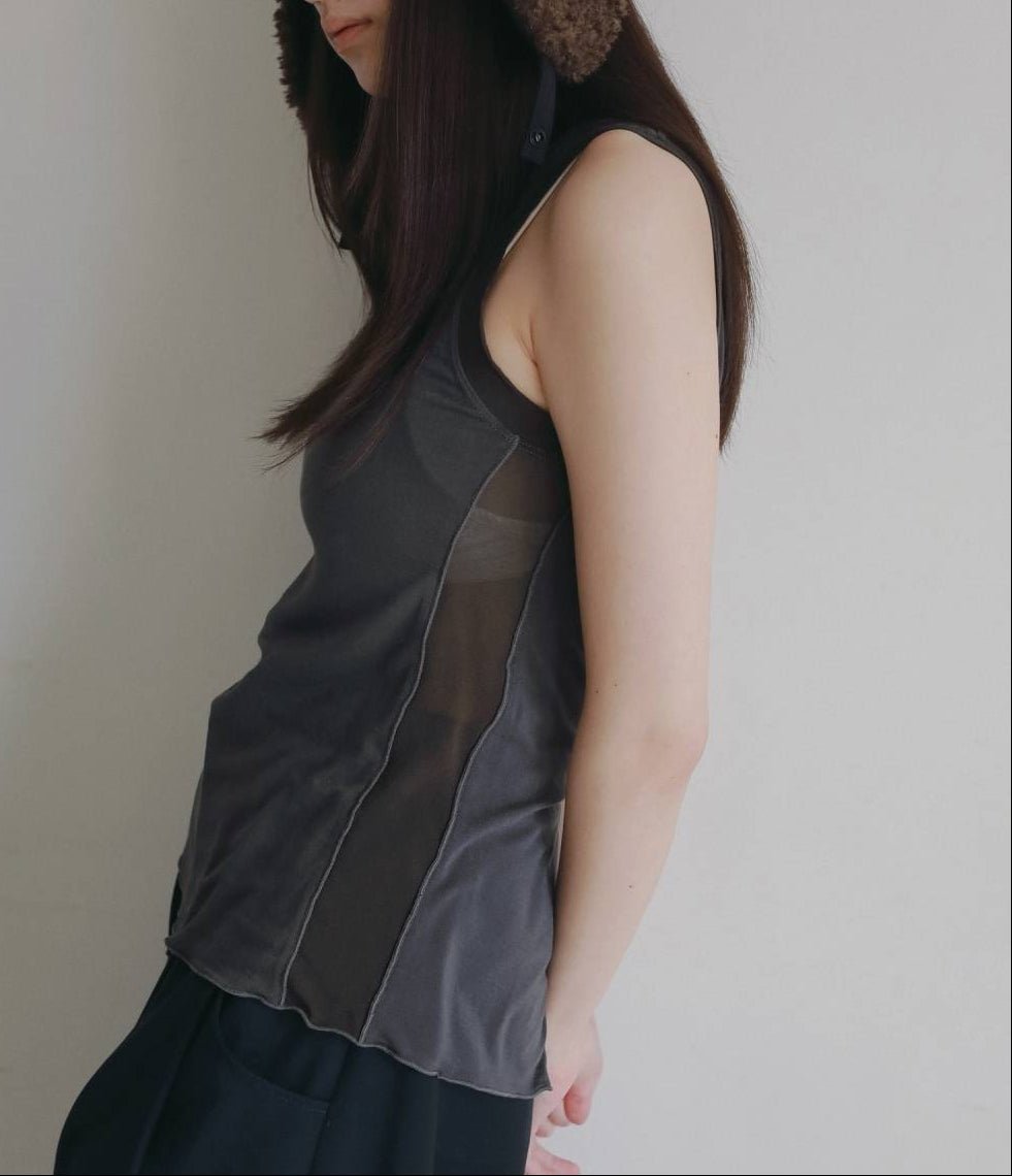 【anuke 2026 PRE FALL COLLECTION】Bicolor Tank Top - Champdelarose