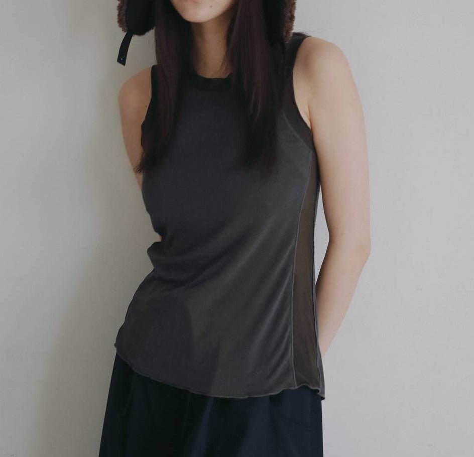 【anuke 2026 PRE FALL COLLECTION】Bicolor Tank Top - Champdelarose