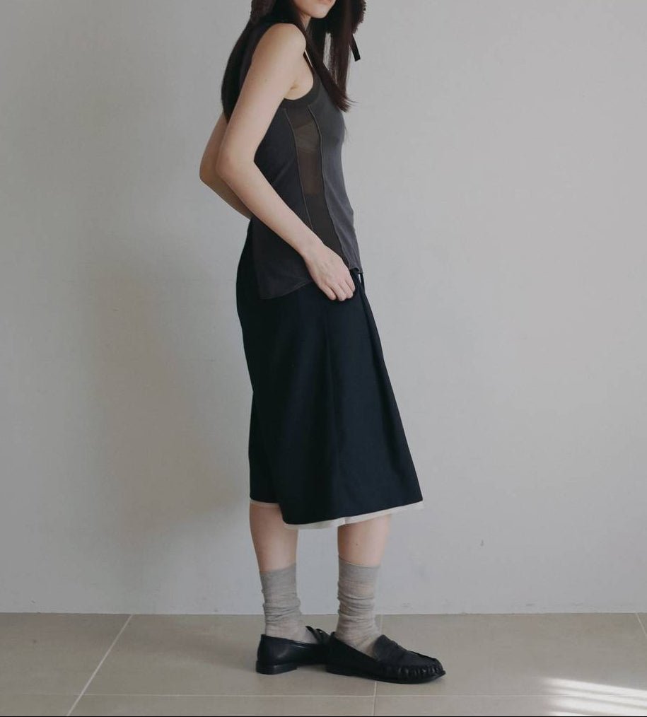 【anuke 2026 PRE FALL COLLECTION】Bicolor Tank Top - Champdelarose