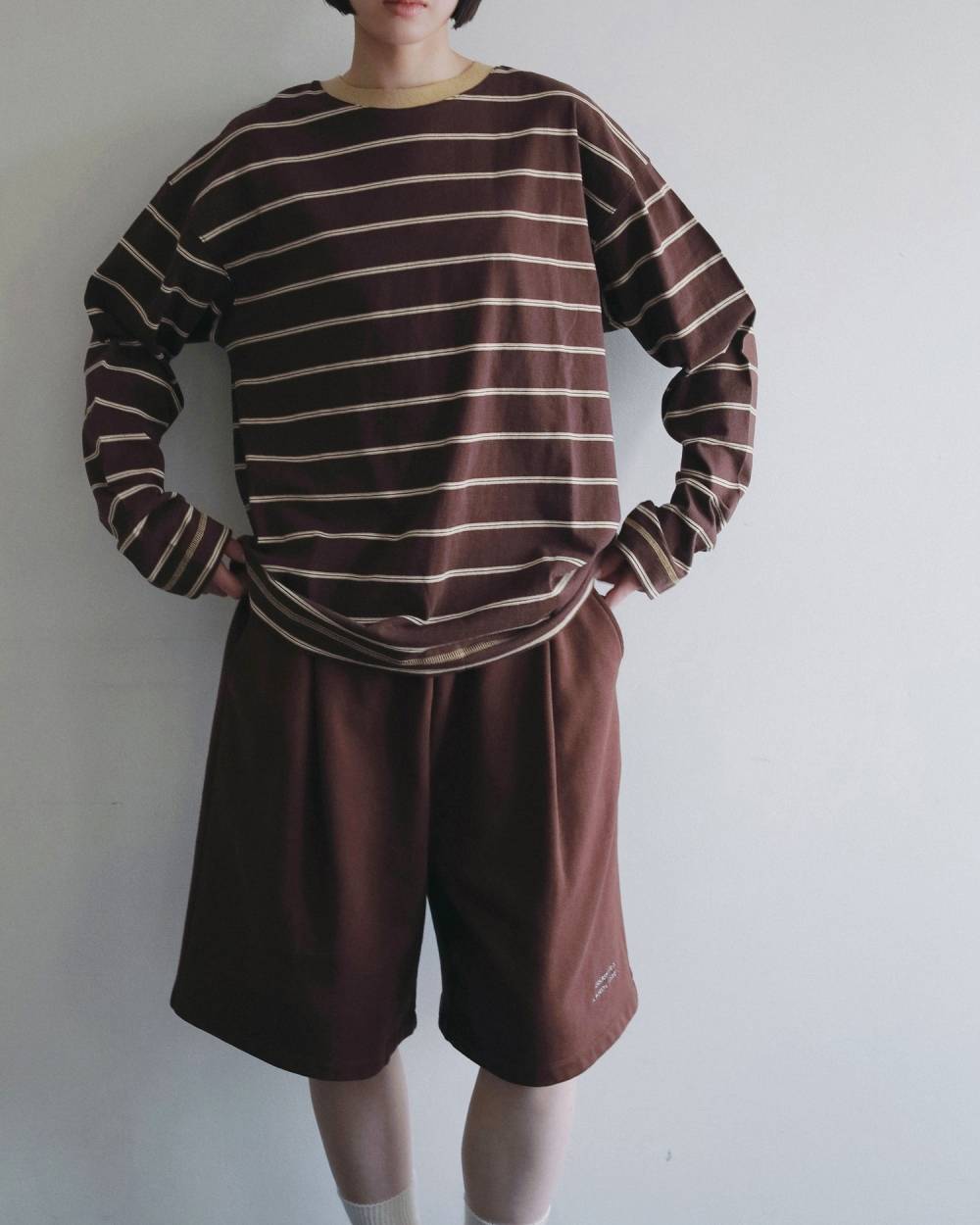 【anuke 2026 PRE FALL COLLECTION】Border Loose Long T-shirts - Champdelarose