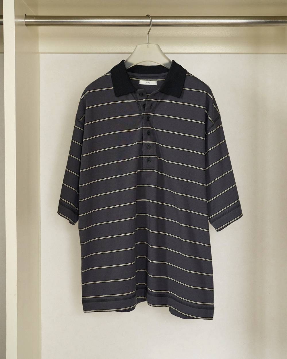 【anuke 2026 PRE FALL COLLECTION】Border Loose Polotops - Champdelarose