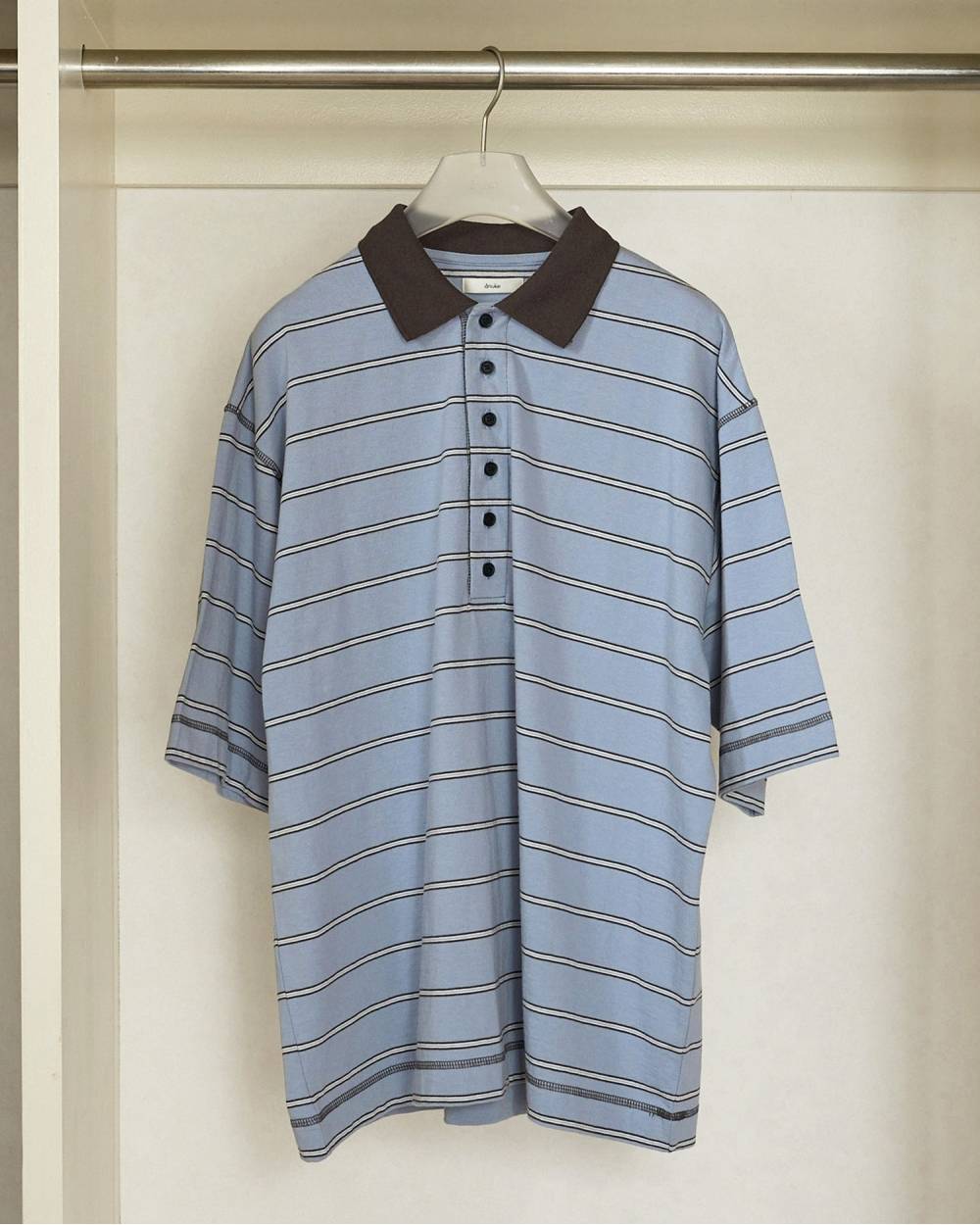 【anuke 2026 PRE FALL COLLECTION】Border Loose Polotops - Champdelarose