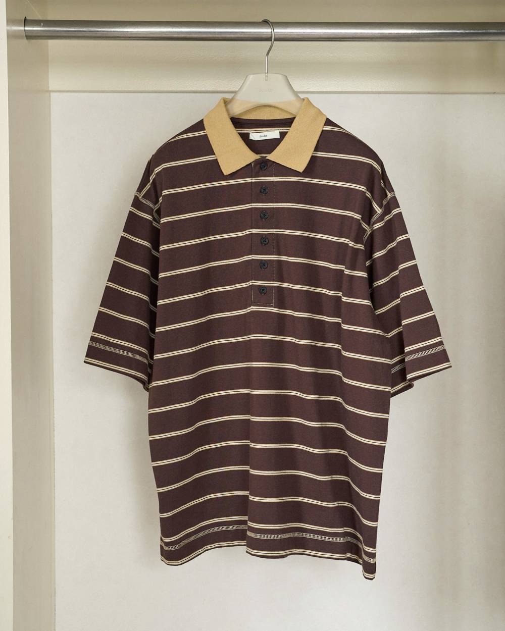 【anuke 2026 PRE FALL COLLECTION】Border Loose Polotops - Champdelarose