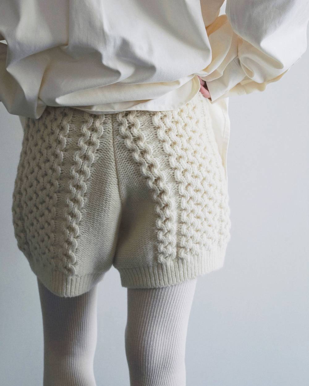【anuke 2026 PRE FALL COLLECTION】Cable Knit Bloomer - Champdelarose