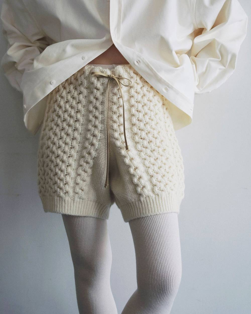 【anuke 2026 PRE FALL COLLECTION】Cable Knit Bloomer - Champdelarose