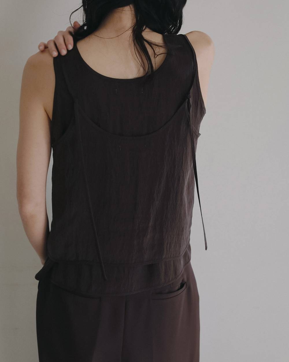 【anuke 2026 PRE FALL COLLECTION】Camisole Layered Tanktop - Champdelarose