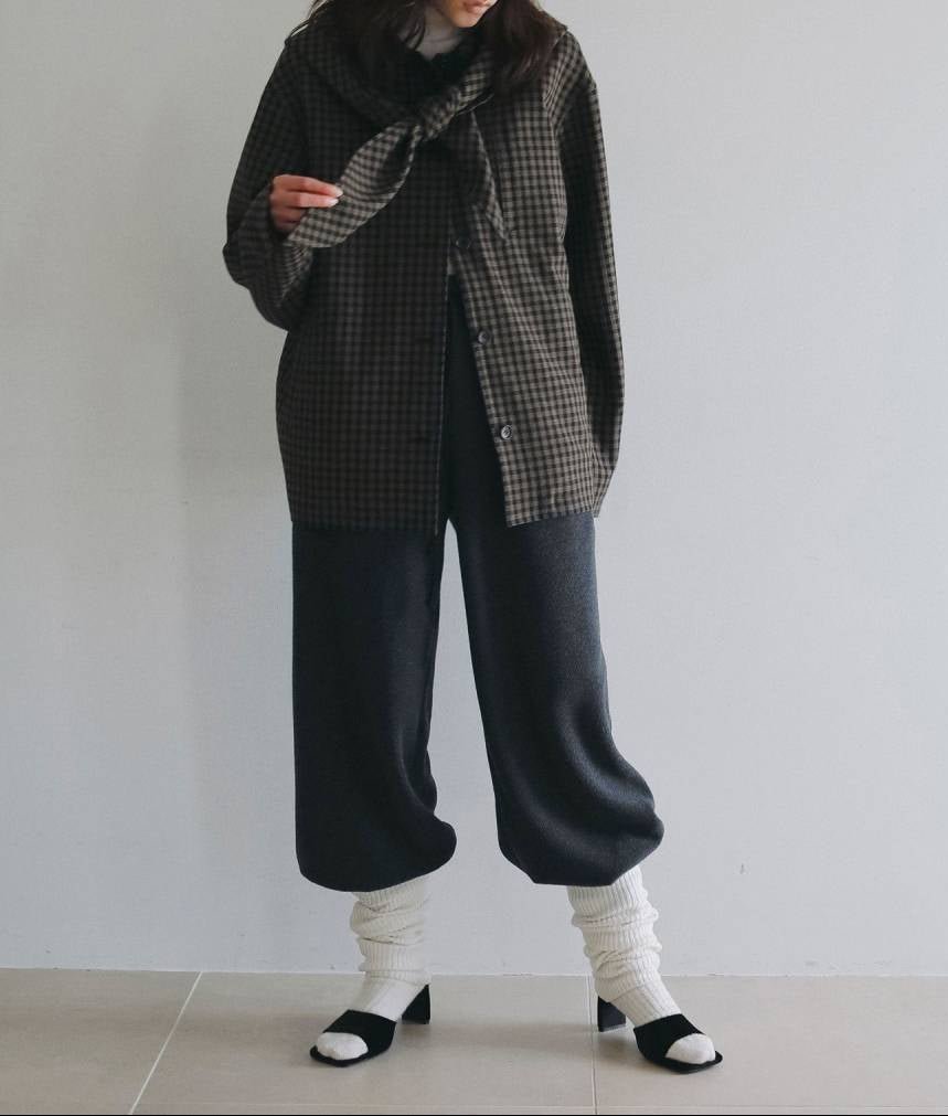 【anuke 2026 PRE FALL COLLECTION】Check Coverall Jacket - Champdelarose