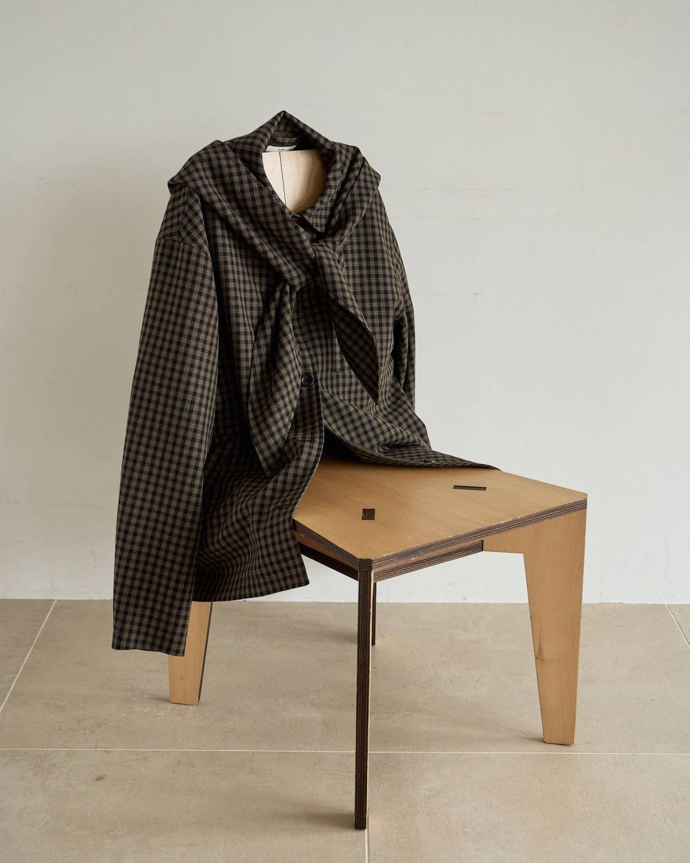 【anuke 2026 PRE FALL COLLECTION】Check Coverall Jacket - Champdelarose