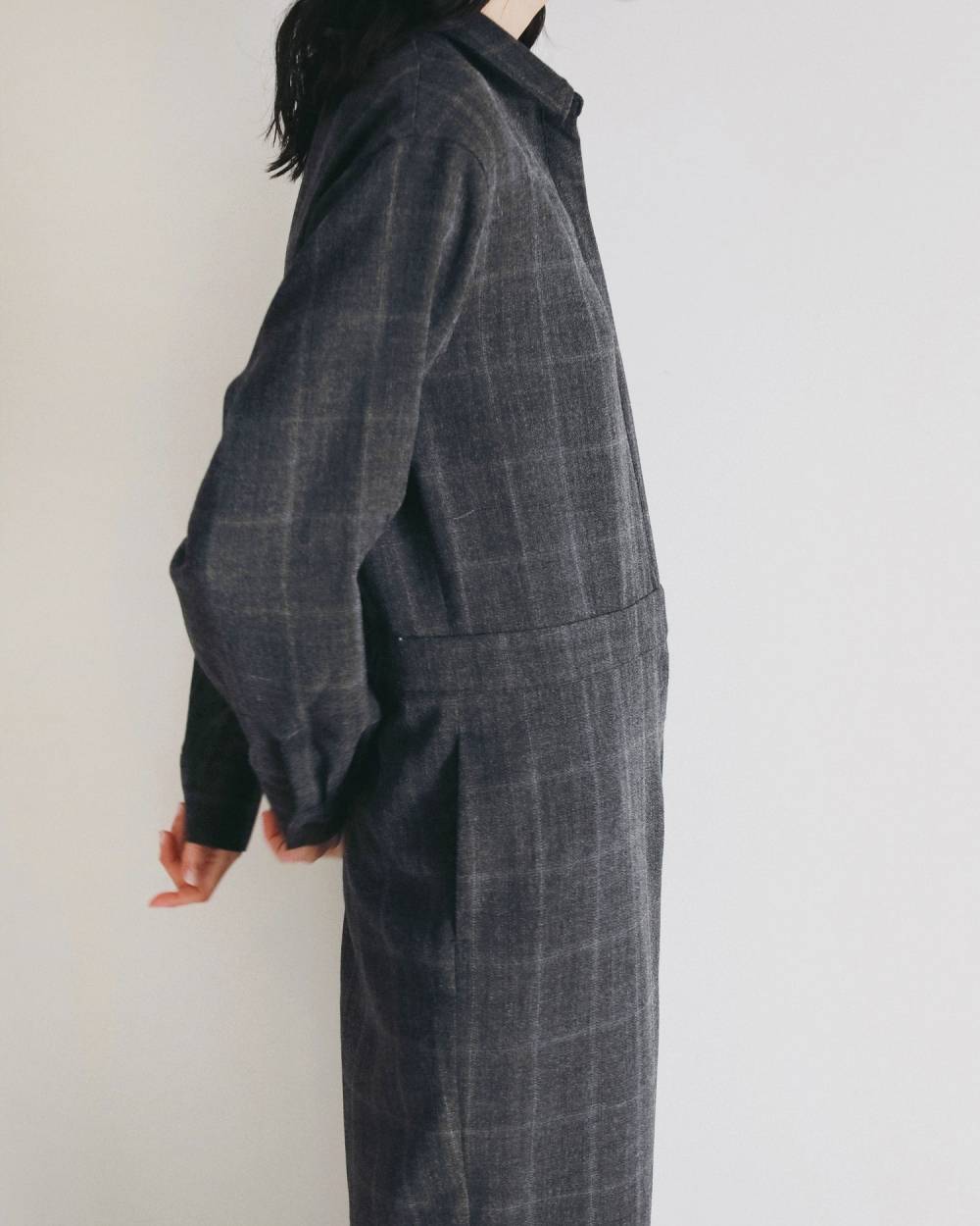 【anuke 2026 PRE FALL COLLECTION】Check Shirts Combinaison - Champdelarose
