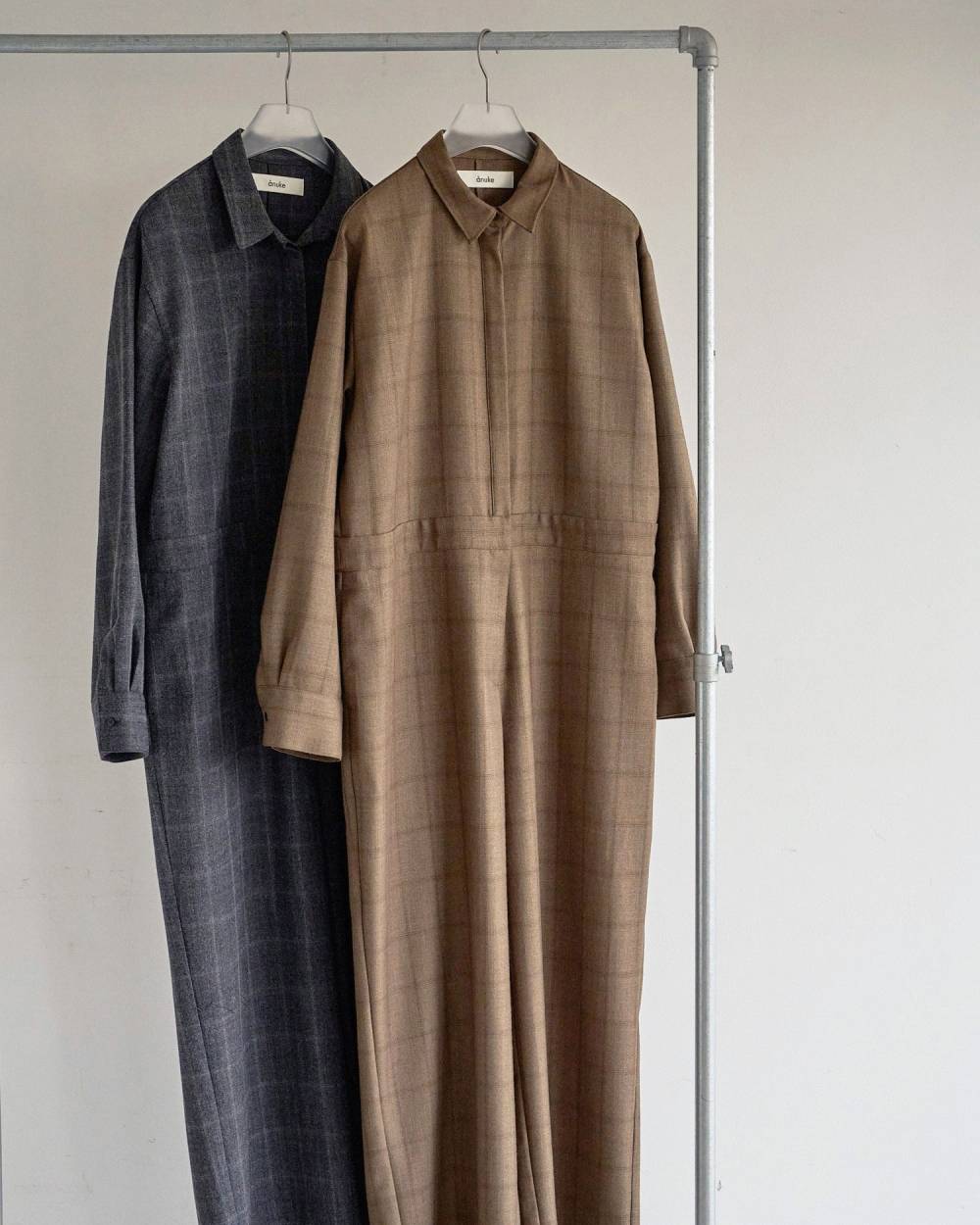 【anuke 2026 PRE FALL COLLECTION】Check Shirts Combinaison - Champdelarose