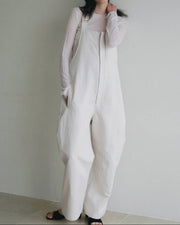 【anuke 2026 PRE FALL COLLECTION】Cotton Wide Salopette - Champdelarose