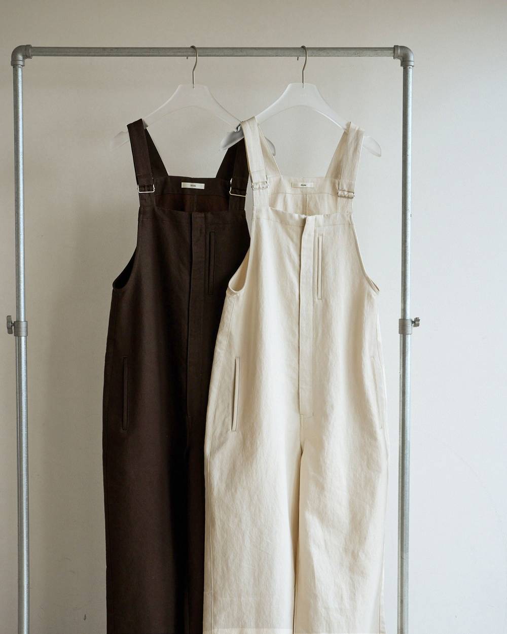 【anuke 2026 PRE FALL COLLECTION】Cotton Wide Salopette - Champdelarose