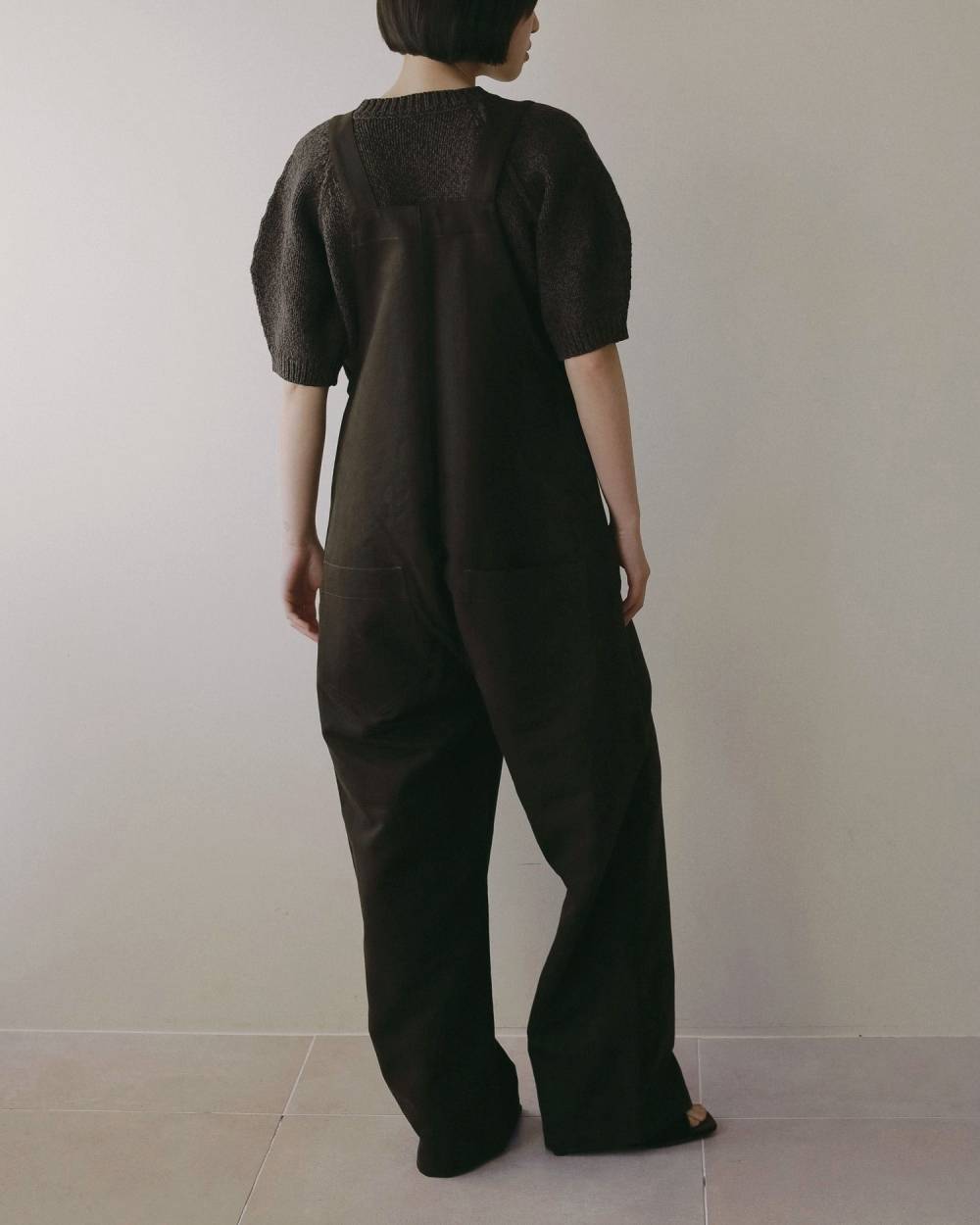【anuke 2026 PRE FALL COLLECTION】Cotton Wide Salopette - Champdelarose