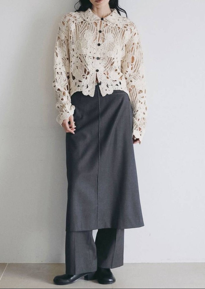 【anuke 2026 PRE FALL COLLECTION】Embroidery Over Shirts - Champdelarose