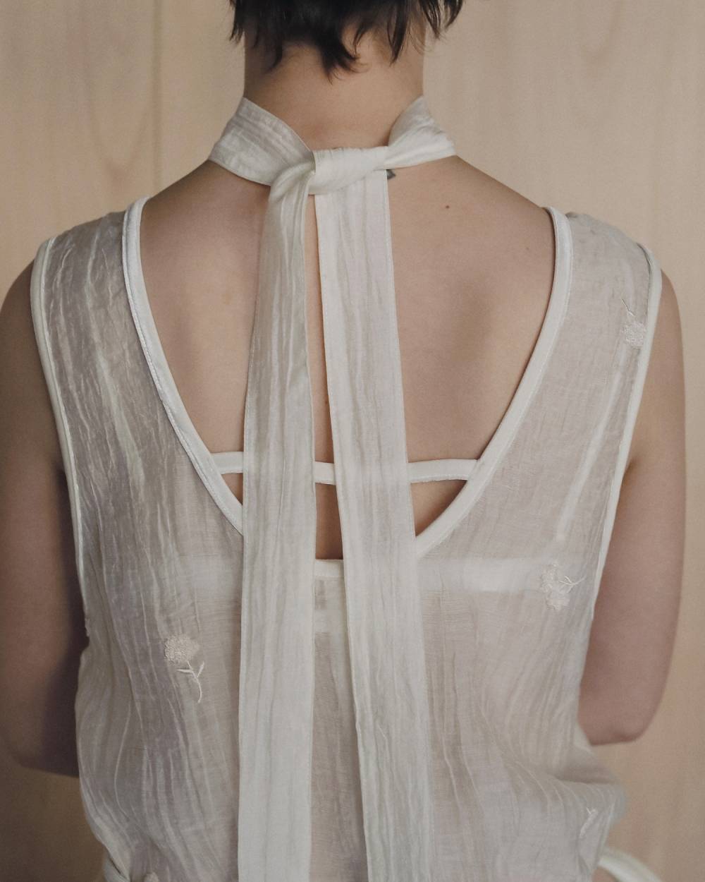 【anuke 2026 PRE FALL COLLECTION】Embroidery Sleeveless Onepiece - Champdelarose