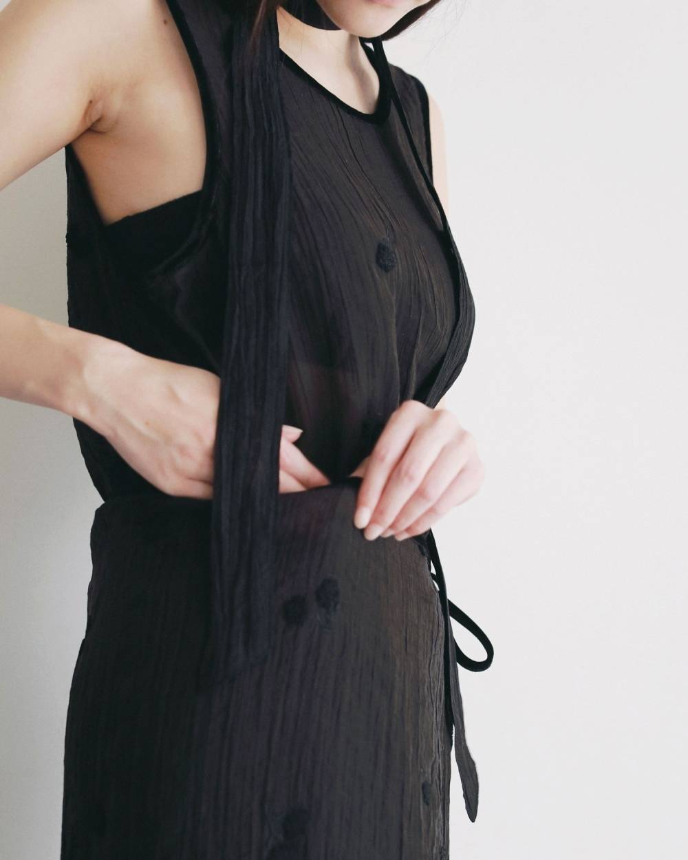 【anuke 2026 PRE FALL COLLECTION】Embroidery Sleeveless Onepiece - Champdelarose