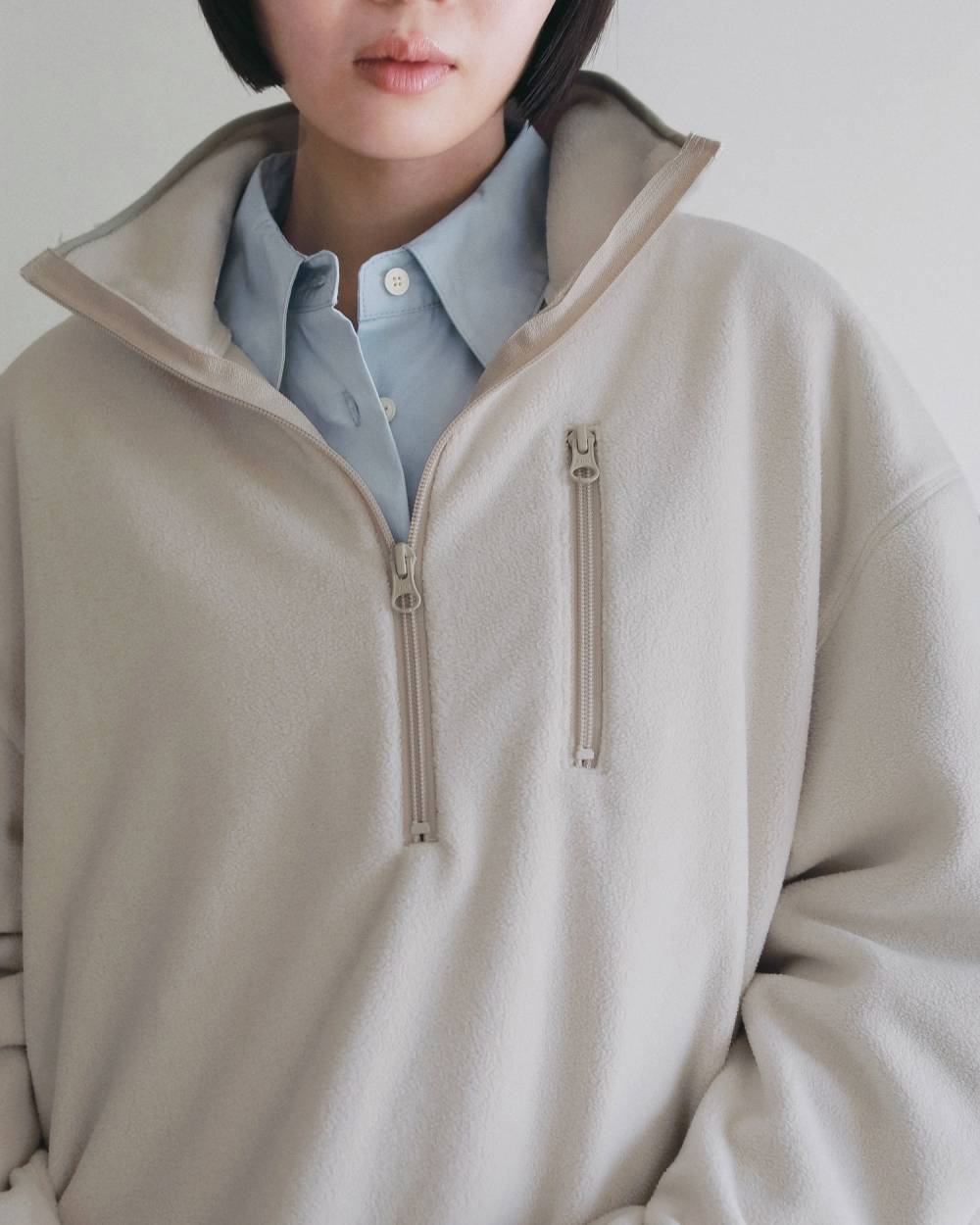 【anuke 2026 PRE FALL COLLECTION】Fleece 2way Onepiece - Champdelarose