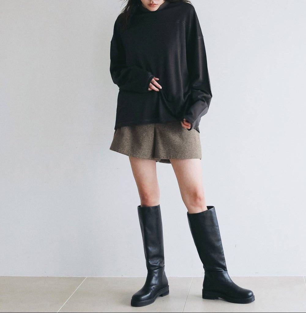 【anuke 2026 PRE FALL COLLECTION】Herringbone Short Pants - Champdelarose