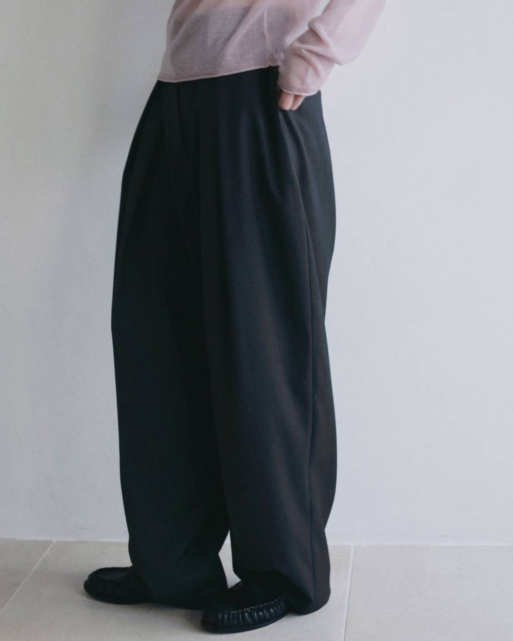 【anuke 2026 PRE FALL COLLECTION】Hightwist Cocoon Pants - Champdelarose