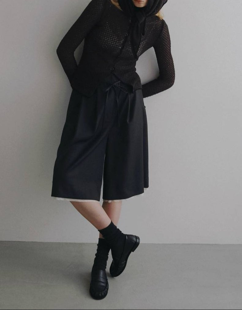 【anuke 2026 PRE FALL COLLECTION】Hightwist Half Pants - Champdelarose