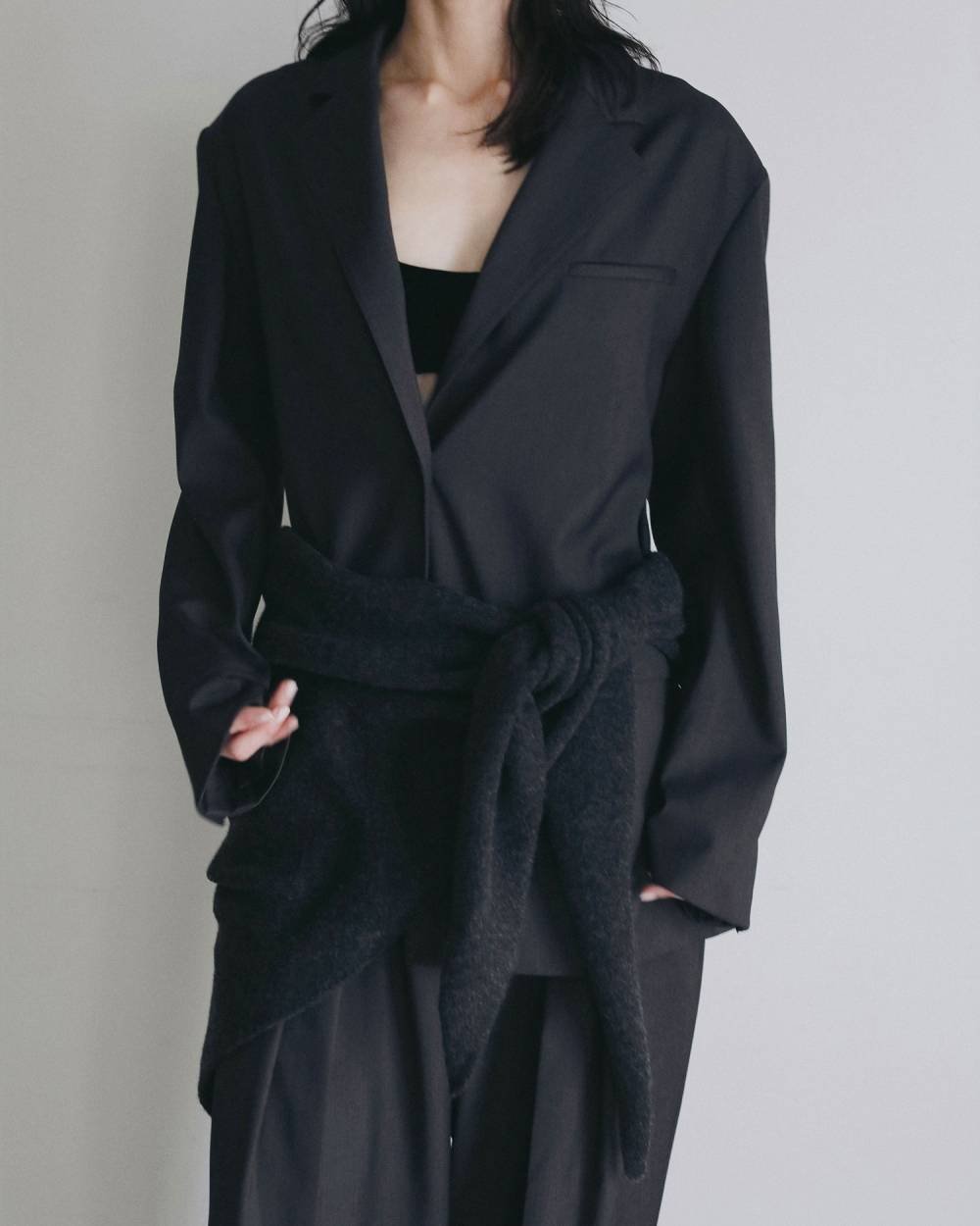 【anuke 2026 PRE FALL COLLECTION】Hightwist Over Jacket - Champdelarose