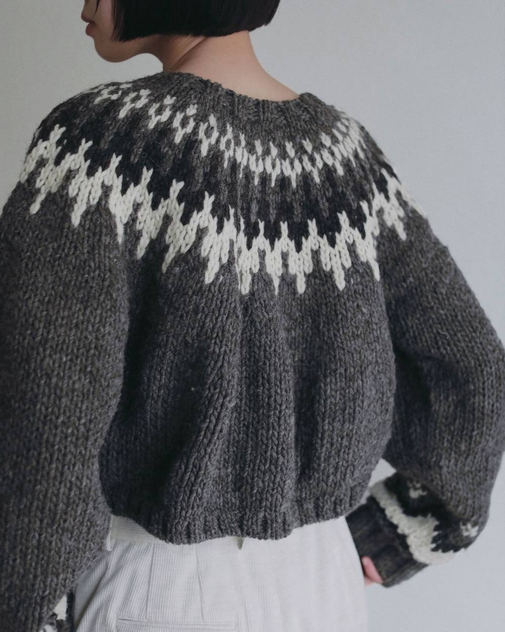 【anuke 2026 PRE FALL COLLECTION】Nordic Handknit Cardigan - Champdelarose