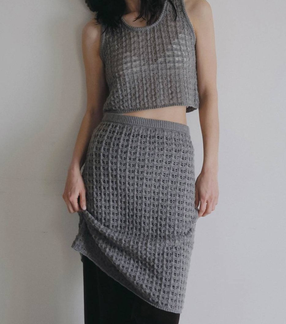 【anuke 2026 PRE FALL COLLECTION】Pattern Knit Skirt - Champdelarose