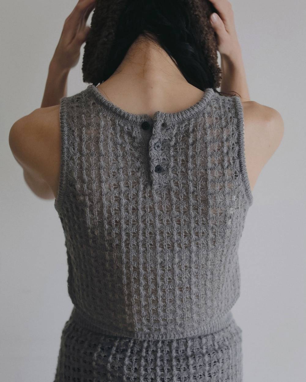 【anuke 2026 PRE FALL COLLECTION】Pattern Knit Tanktop - Champdelarose