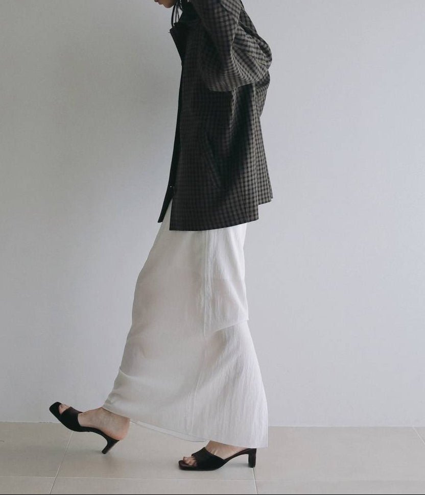 【anuke 2026 PRE FALL COLLECTION】Sheer Pencil Skirt - Champdelarose