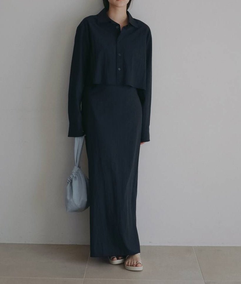 【anuke 2026 PRE FALL COLLECTION】Sheer Pencil Skirt - Champdelarose