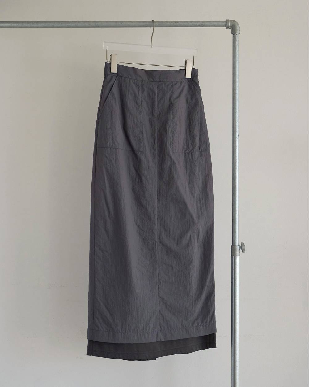 【anuke 2026 PRE FALL COLLECTION】Sheer Workpocket Skirt - Champdelarose
