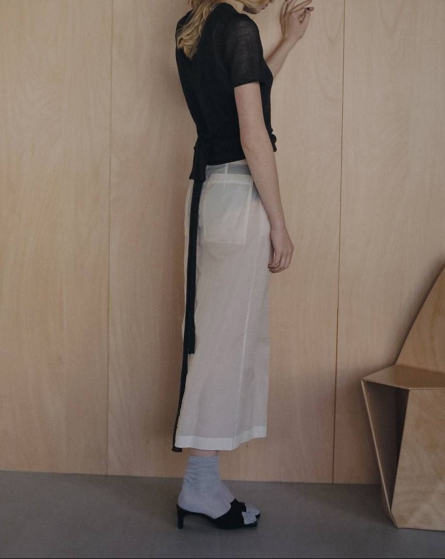 【anuke 2026 PRE FALL COLLECTION】Sheer Workpocket Skirt - Champdelarose