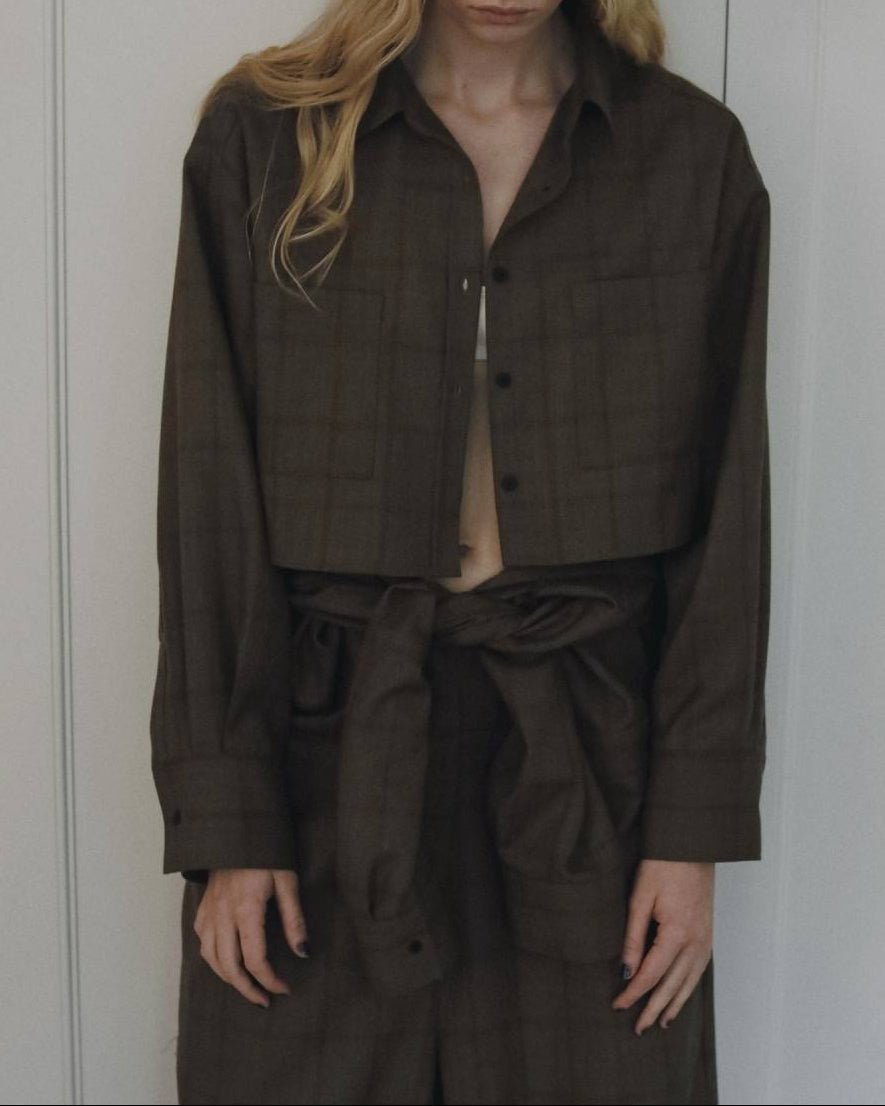 【anuke 2026 PRE FALL COLLECTION】Short Check Shirts - Champdelarose