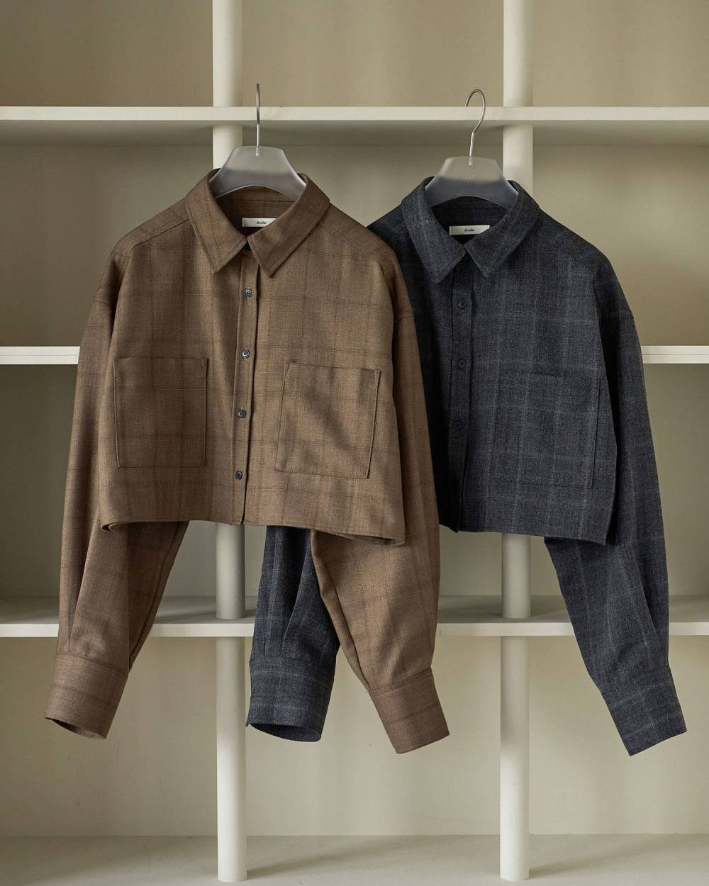 【anuke 2026 PRE FALL COLLECTION】Short Check Shirts - Champdelarose
