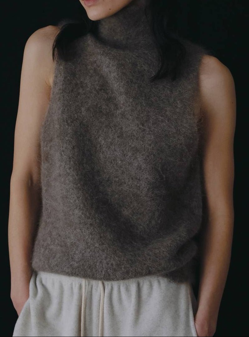 【anuke 2026 PRE FALL COLLECTION】Sleeveless Mohair Knit - Champdelarose