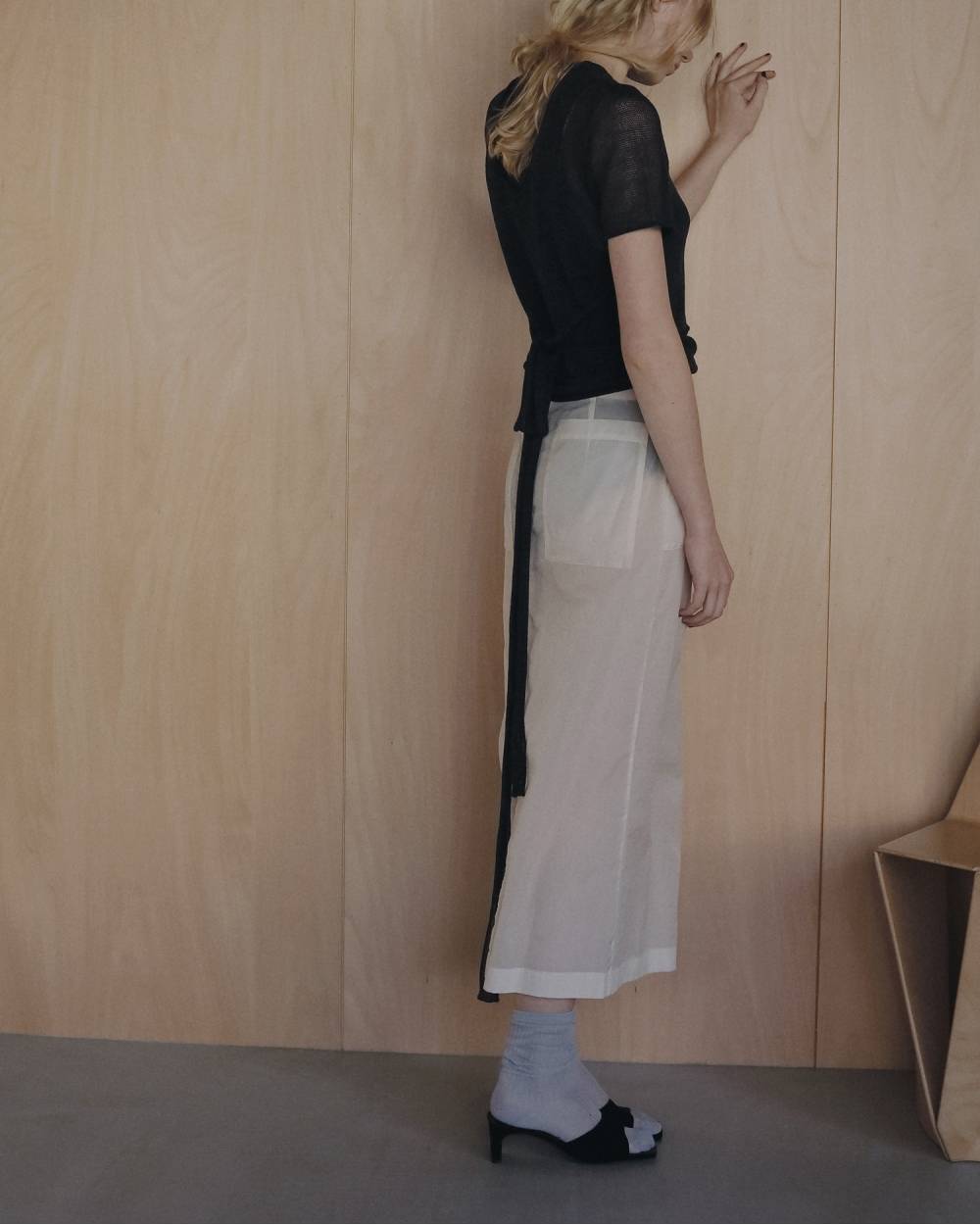 【anuke 2026 PRE FALL COLLECTION】Squaretoe Velour Mule - Champdelarose