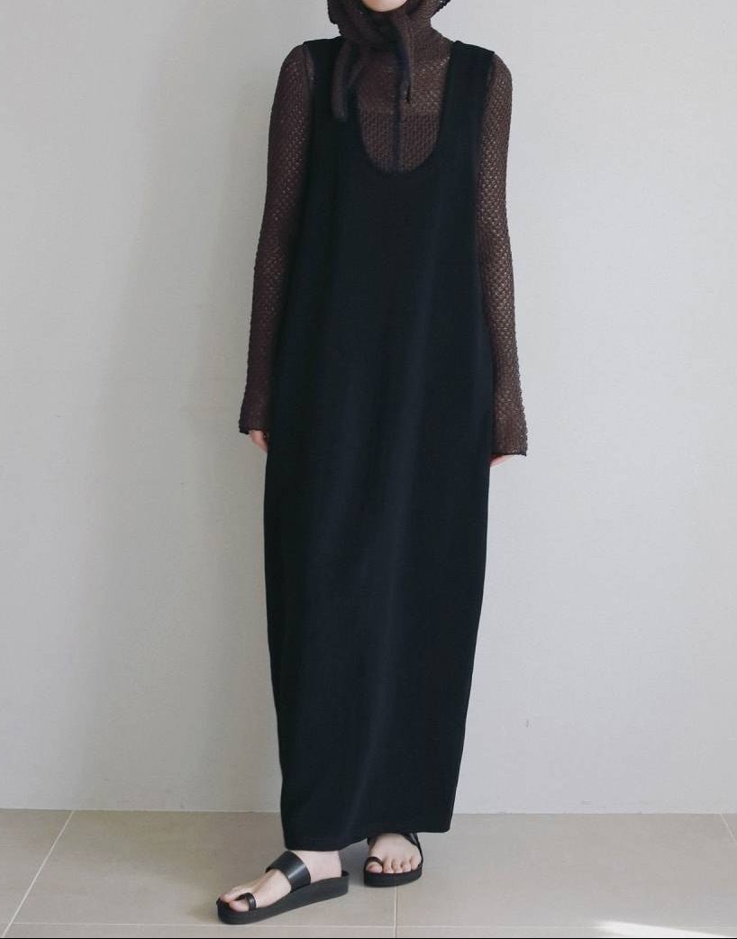 【anuke 2026 PRE FALL COLLECTION】Uneck Loose Onepiece - Champdelarose