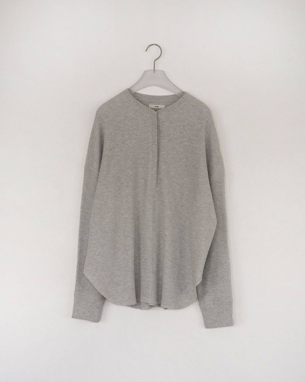 【anuke 2026 PRE FALL COLLECTION】Waffle Loose Henleytops - Champdelarose