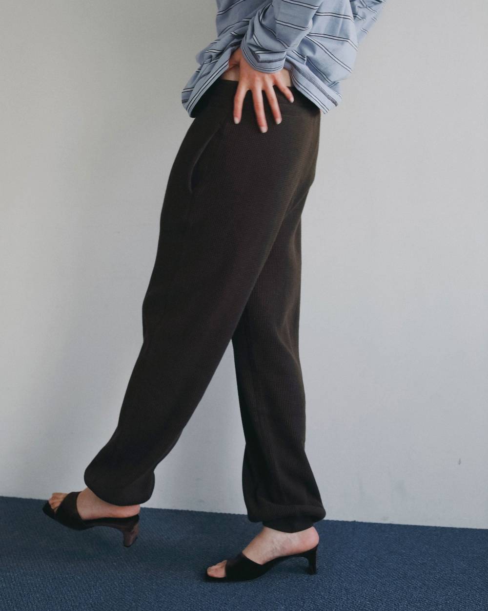 【anuke 2026 PRE FALL COLLECTION】Waffle Wide Pants - Champdelarose