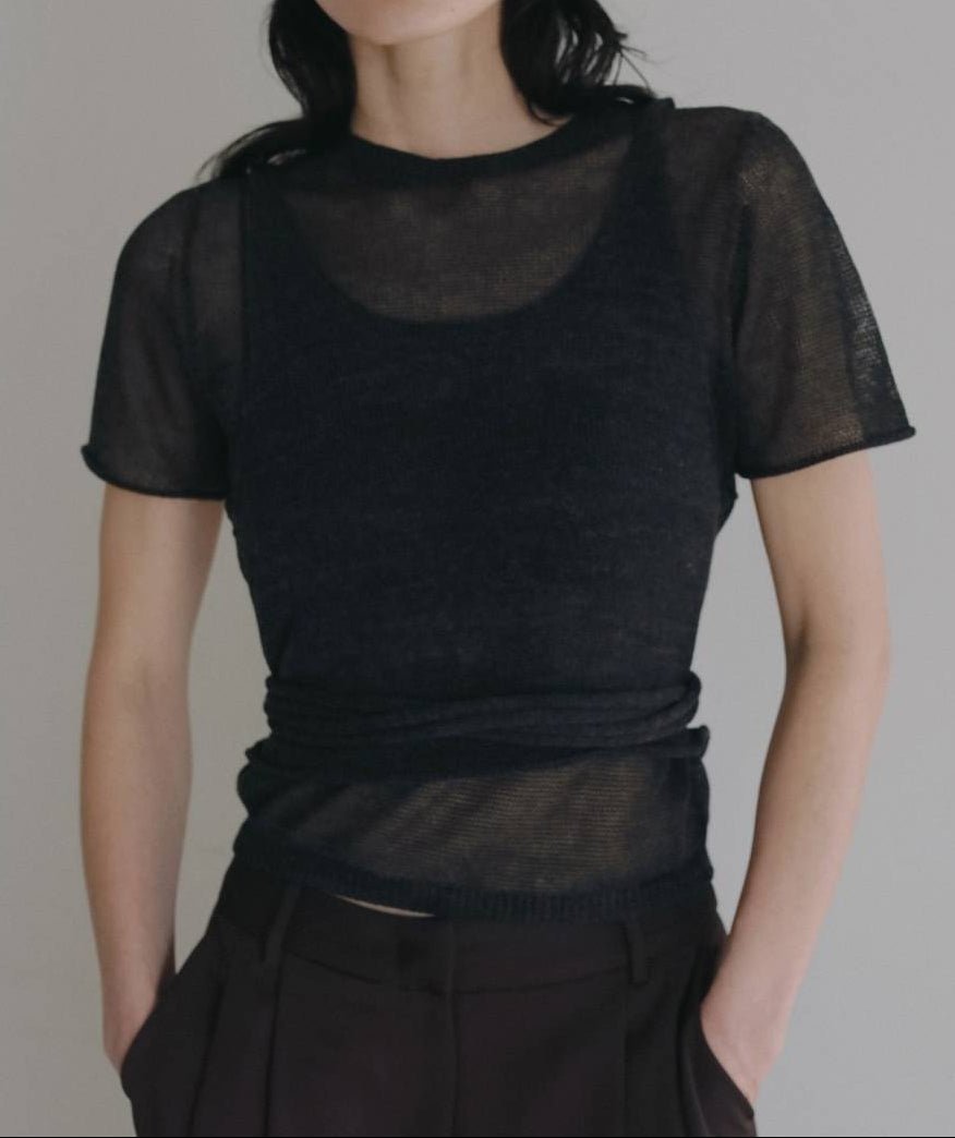 【anuke 2026 PRE FALL COLLECTION】Wrapcami Layered Knit - Champdelarose