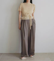 【anuke 2026 PRE FALL COLLECTION】Wrapcami Layered Knit - Champdelarose