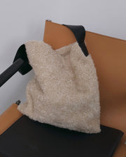 【anuke 2026 winter】Boa Tote Bag - Champdelarose