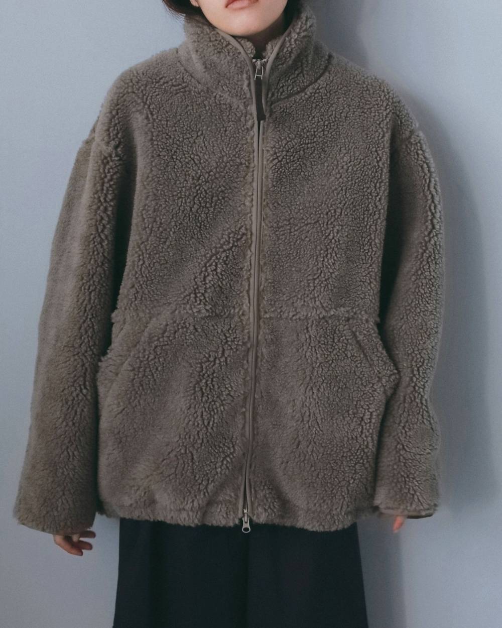 【anuke 2026 winter】Boa Zip Blouson - Champdelarose