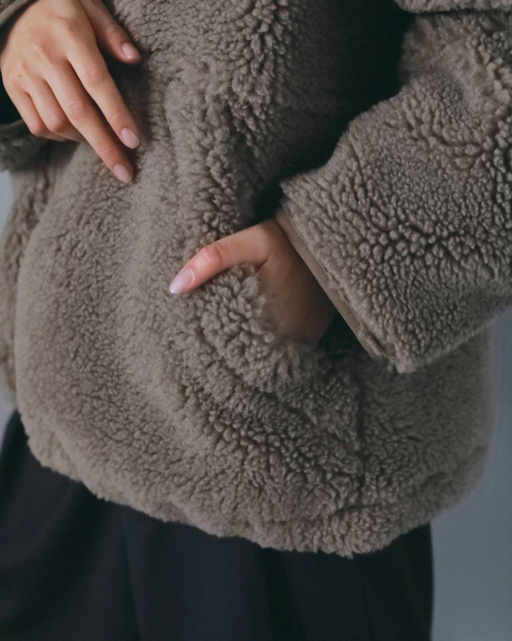 【anuke 2026 winter】Boa Zip Blouson - Champdelarose