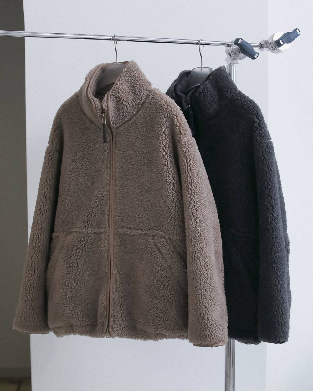 【anuke 2026 winter】Boa Zip Blouson - Champdelarose