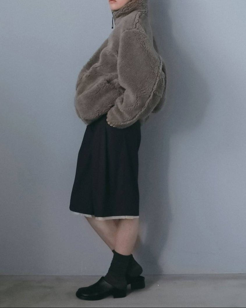 【anuke 2026 winter】Boa Zip Blouson - Champdelarose