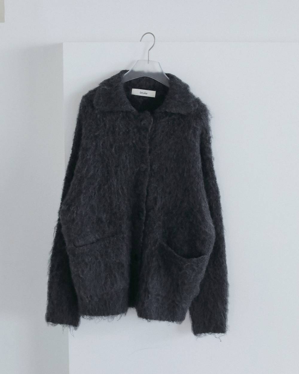 【anuke 2026 winter】Brushed Knit Jacket - Champdelarose