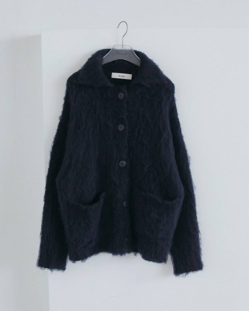 【anuke 2026 winter】Brushed Knit Jacket - Champdelarose